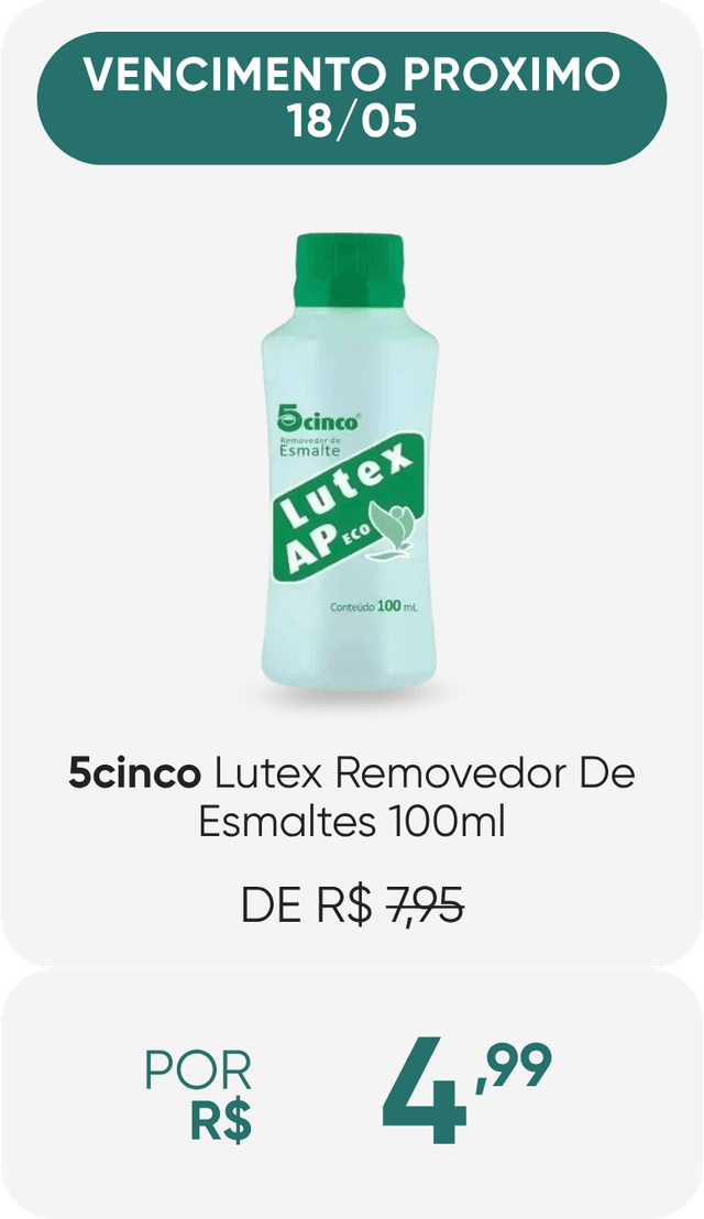 LUTEX 100ml - PROX VENCIMENTO 18/05